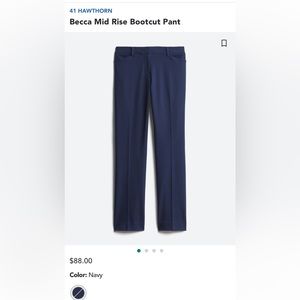 41 Hawthorn, Navy Blue Pants, 18W